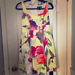 Floral colorful Ralph Lauren Yellow dress